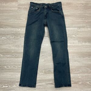Timberland Slim Straight Denim Jeans 32x30 in Navy Retro Style